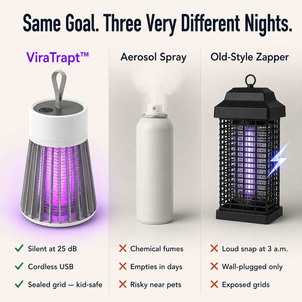ViraTrapt™ — Gently Draw Mosquitoes Away From Your Bed Using Silent UV Light
