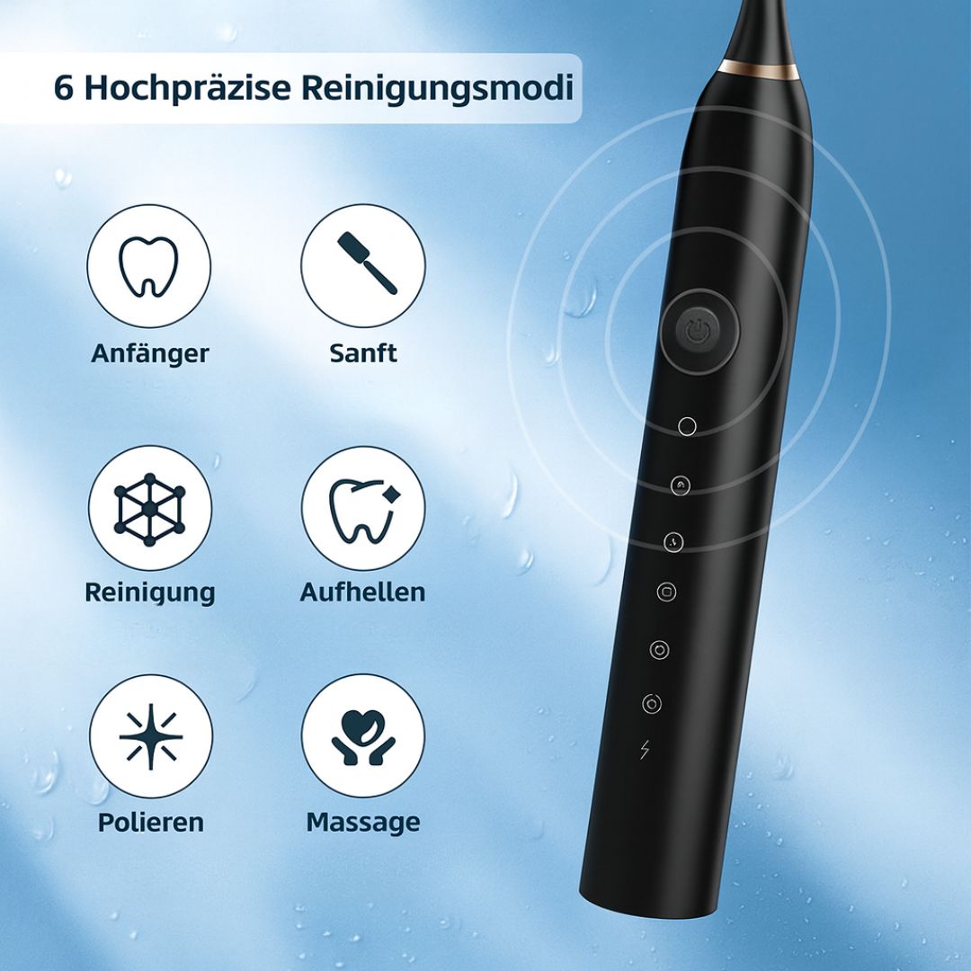 Sonic Toothbrush with 6 Cleaning Modes for All Ages