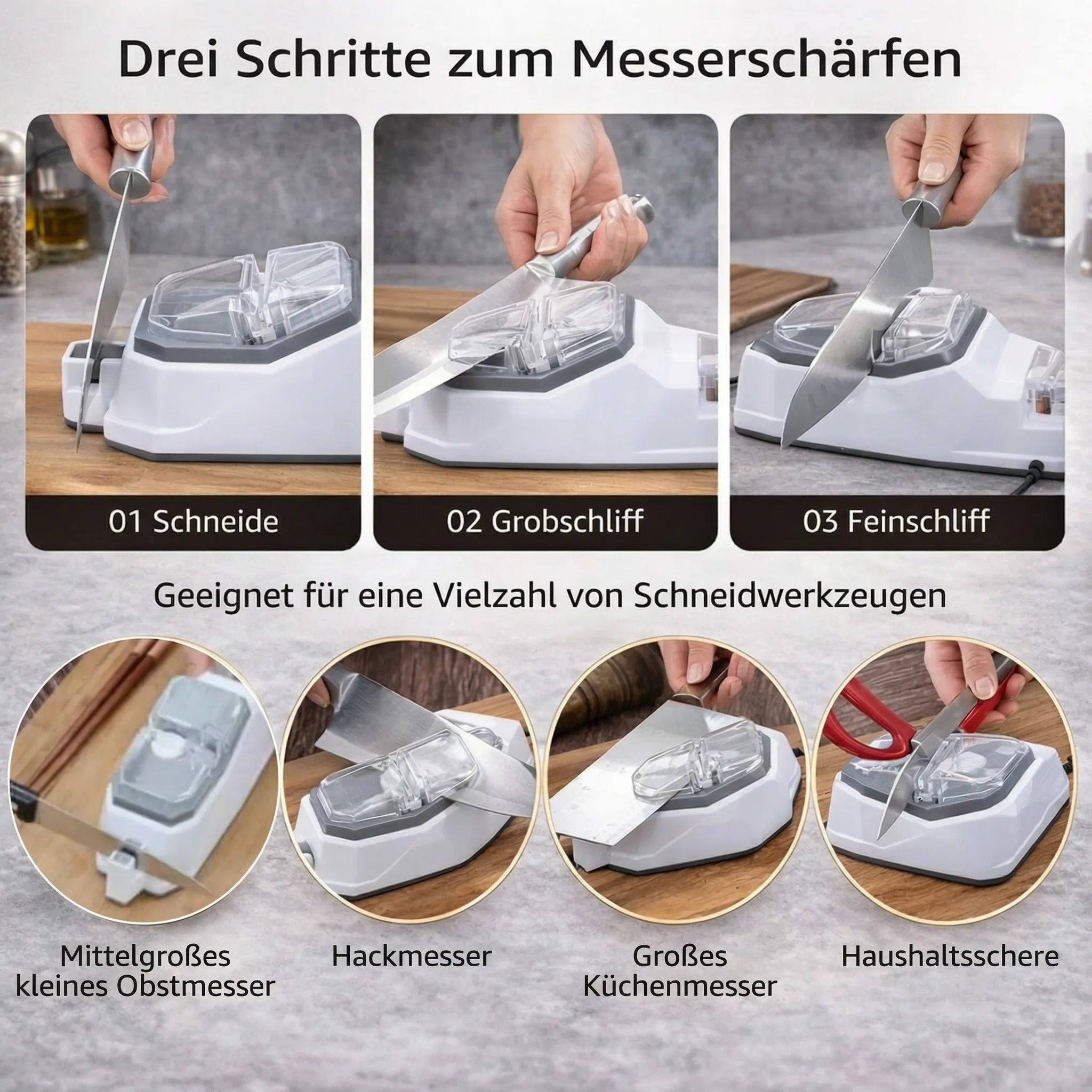 Precision Electric Knife Sharpener for Effortless Blade Maintenance