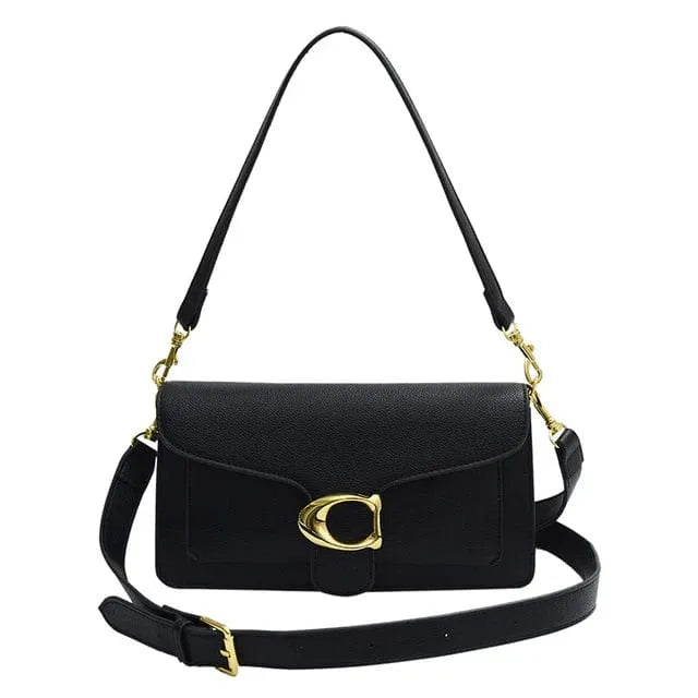 Sophisticated Vegan Leather Handbag with Versatile Strap