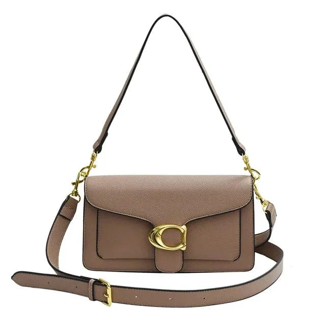 Sophisticated Vegan Leather Handbag with Versatile Strap