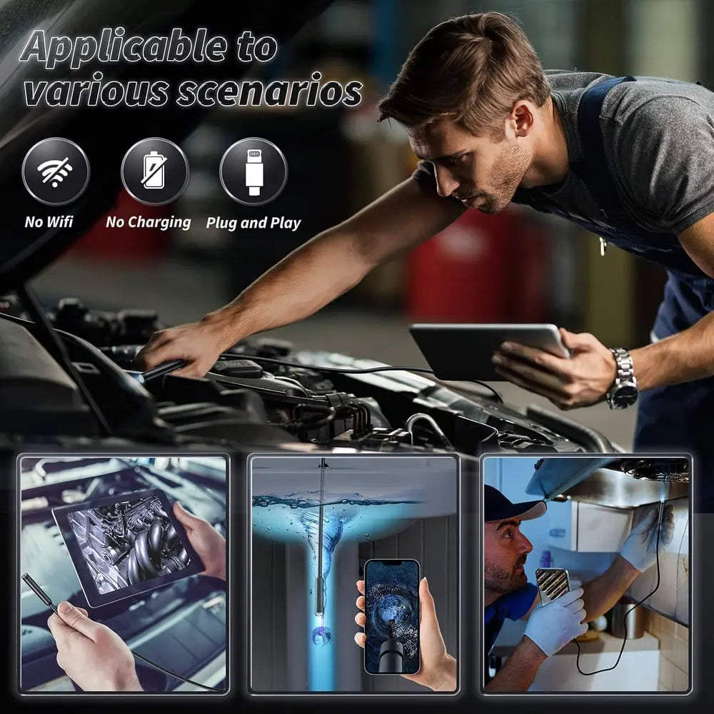 5m Flexible Inspection Camera for Smartphones and Tablets