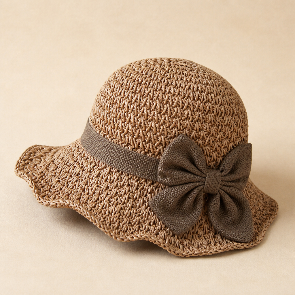 Solenza™ – Stylish Packable Straw Sun Hat Featuring Bow