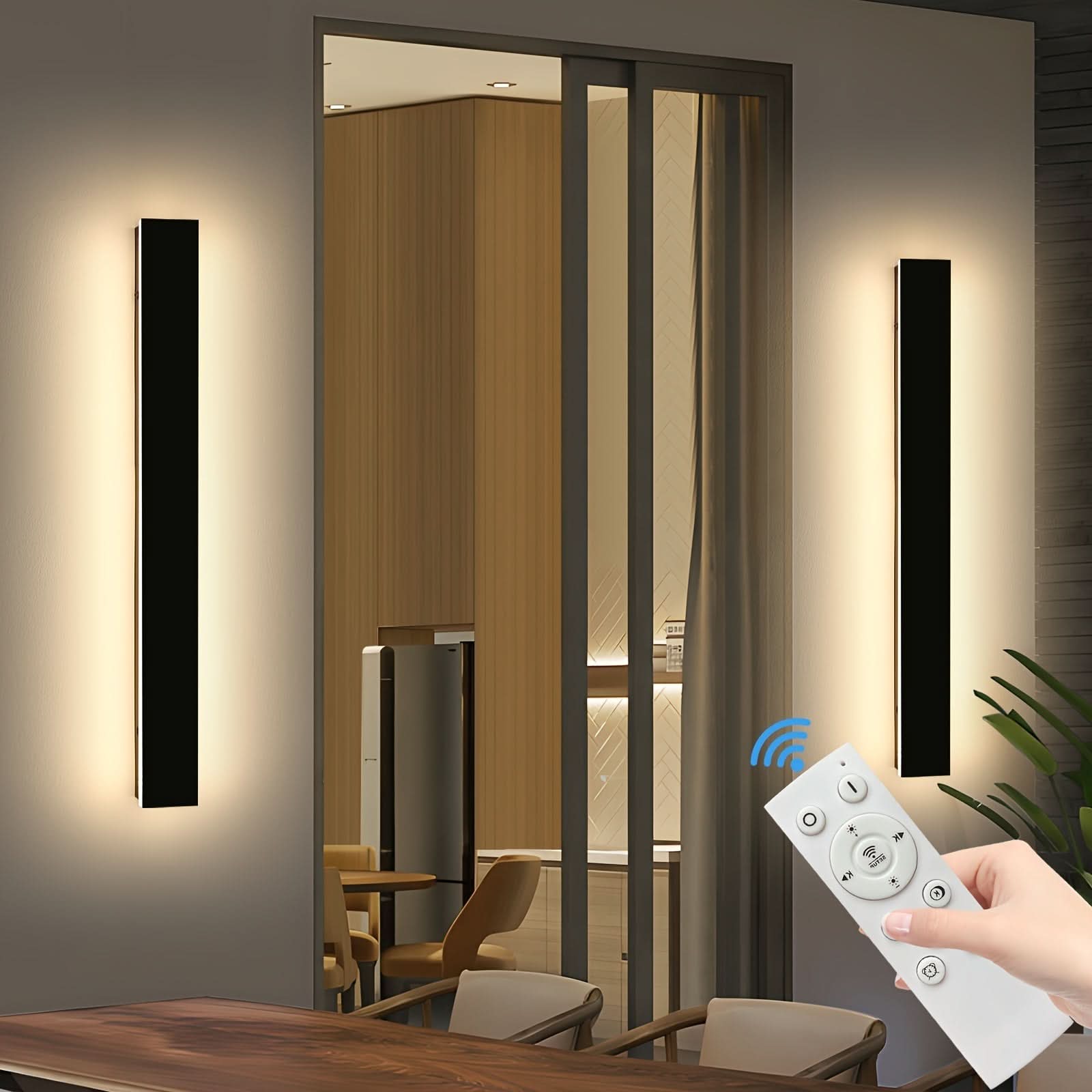 Dimmable Outdoor Wall Sconce - Long-Style Lighting Fixture