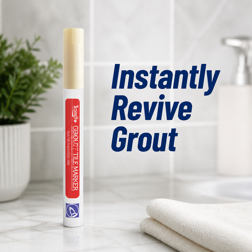 PureSeal™ Grout Renewal Pen — Instantly Revive Grout and Lock Out Mold for a Spotless, Proud Home