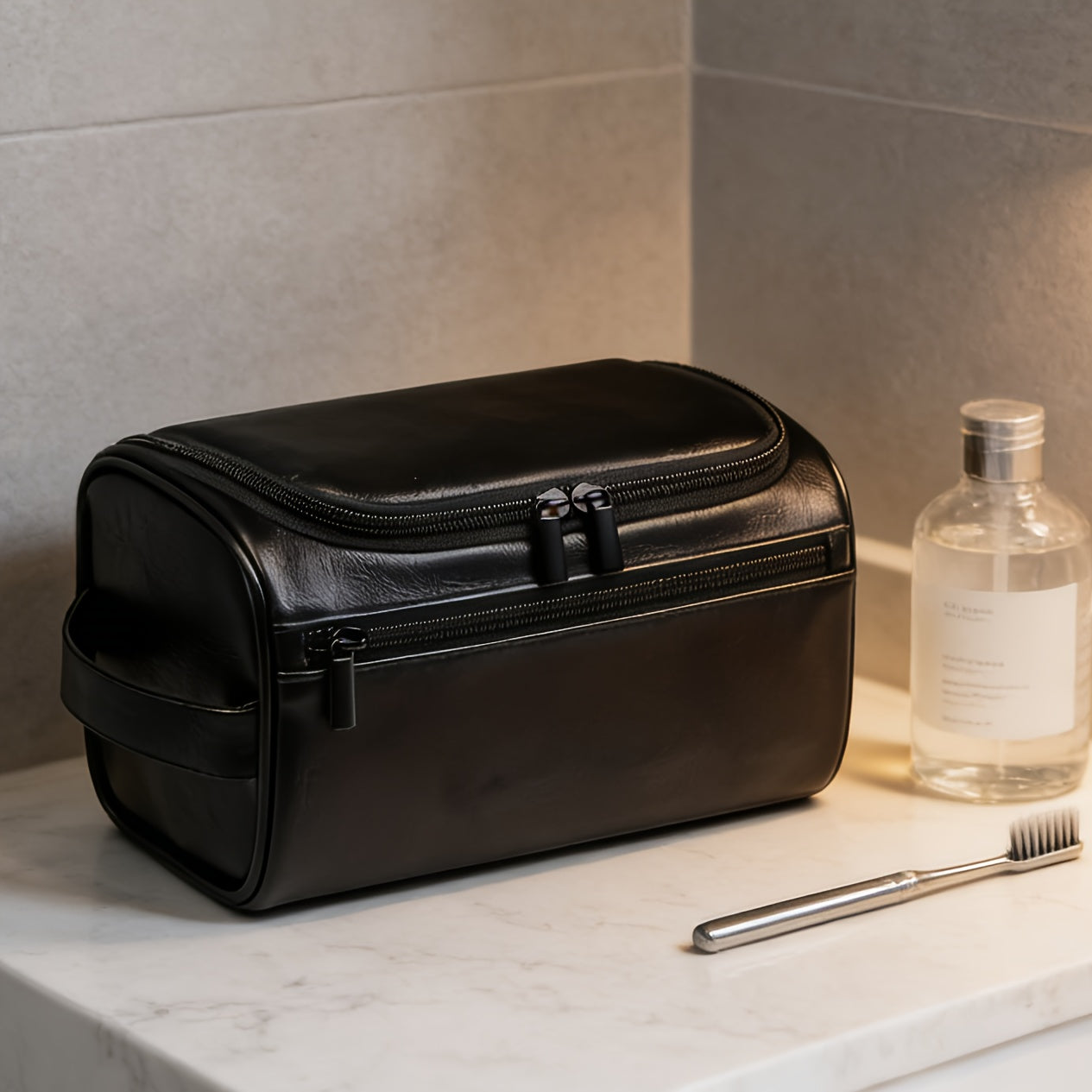 HeritageCraft - Classic Leather Briefcase & Travel Organizer