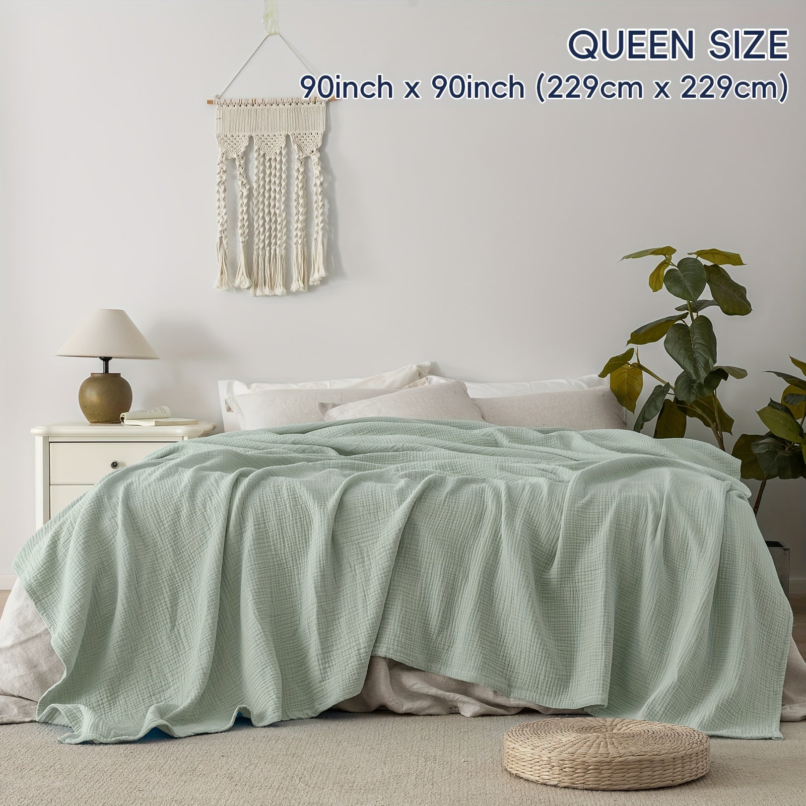 BreezyComfort - Ultra-Light Cotton Blanket for Year-Round Relaxation