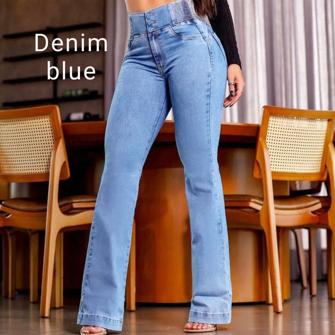 LuxeContour™ High Waist Flare Jeans — Shape Your Curves and Stretch Your Confidence All Day Long