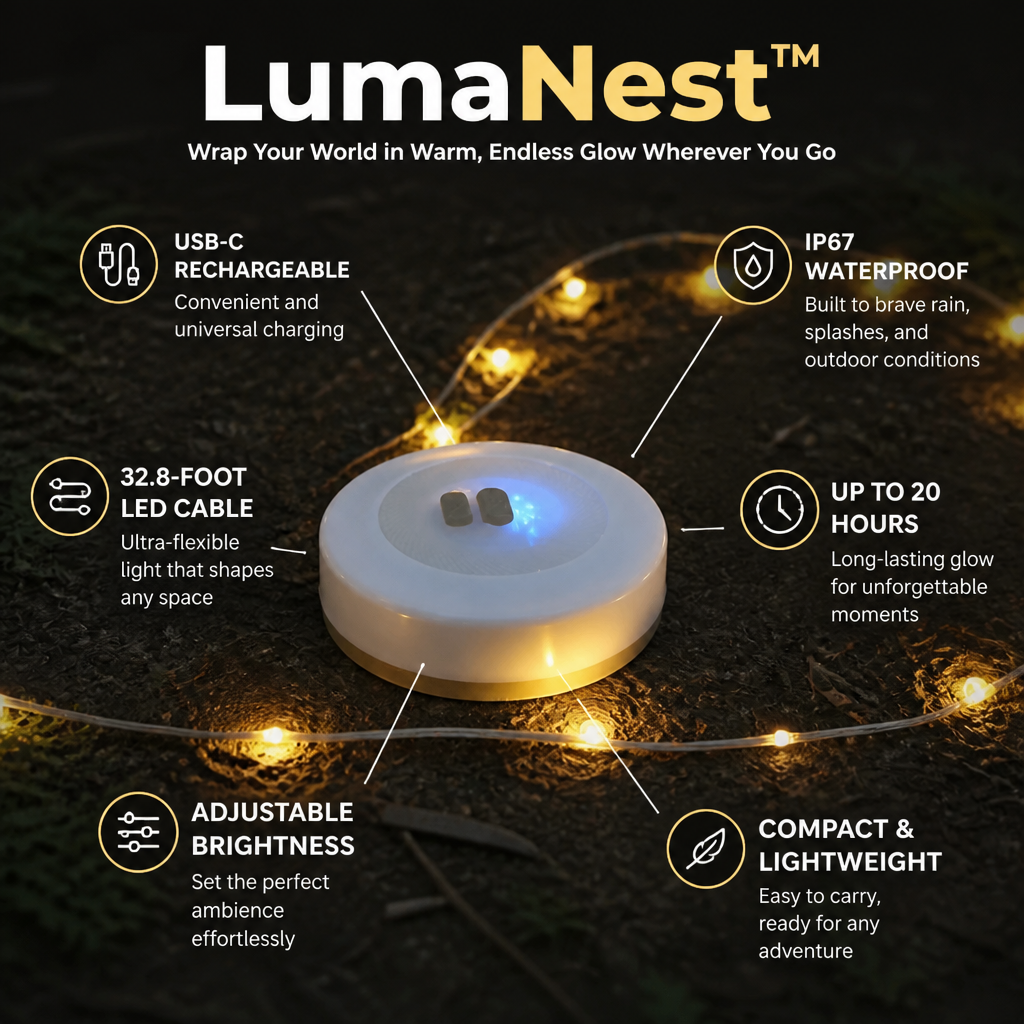 LumaNest™ — Wrap Your World in Warm, Endless Glow Wherever You Go