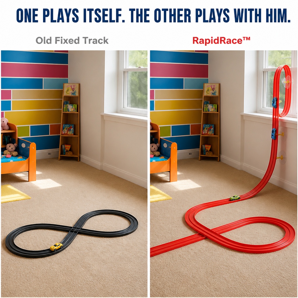 TurboTrack™ — Ignite His Imagination with Endless High-Speed Racing Adventures