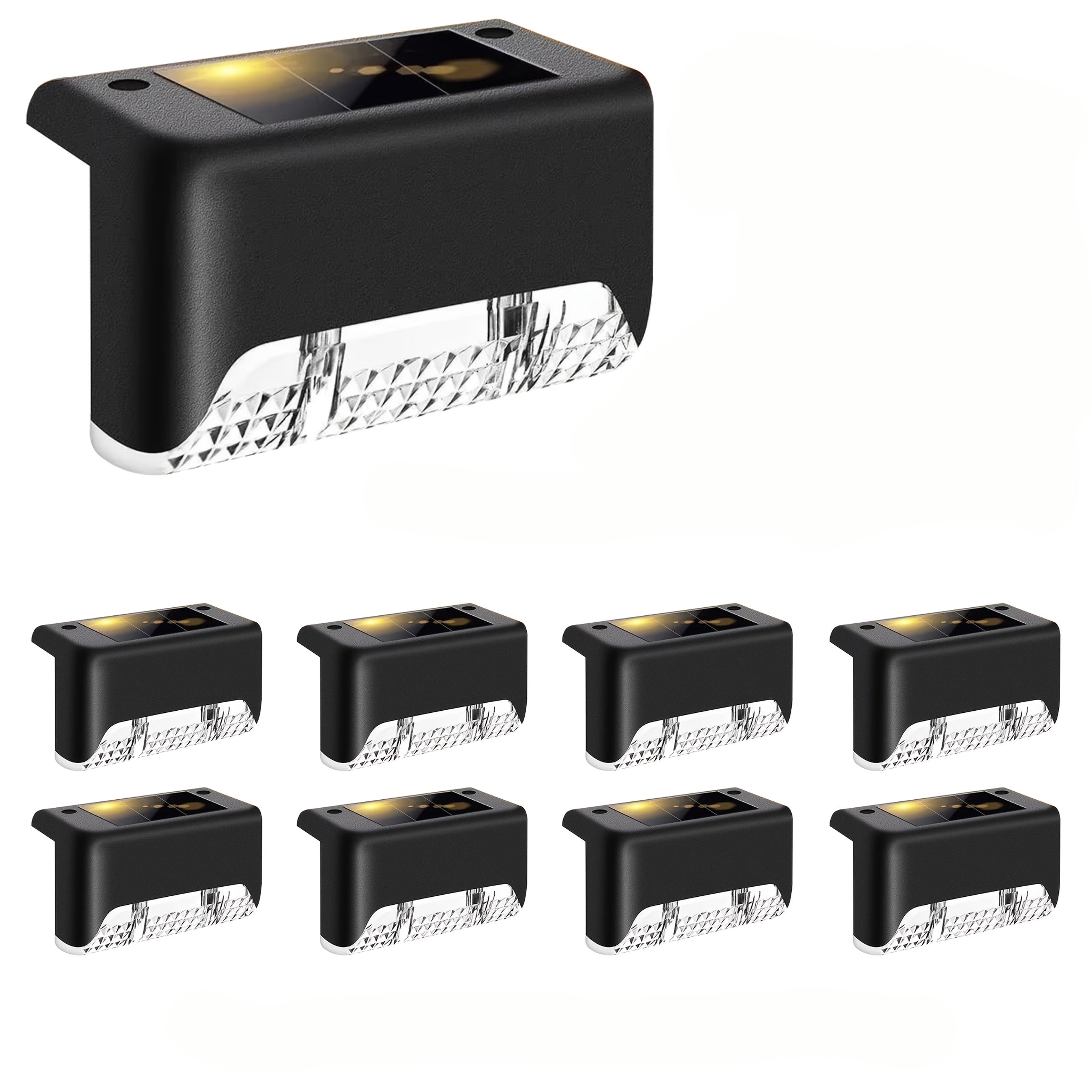 Illuminate Your Outdoors: 8-Piece Solar Pathway Light Set