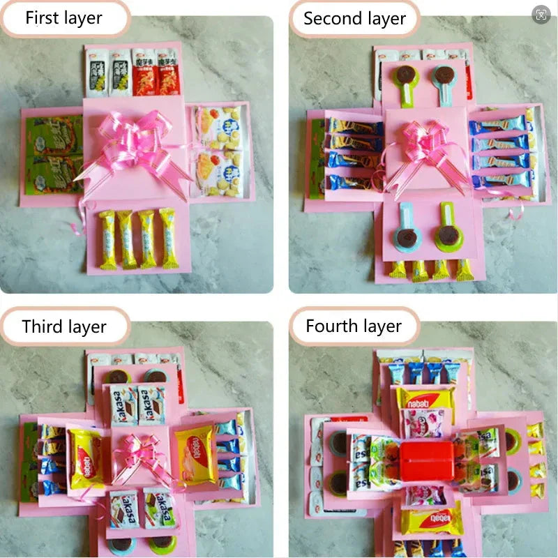 5-Piece Surprise Box Kit – DIY Explosive Gift Set for Custom Filling