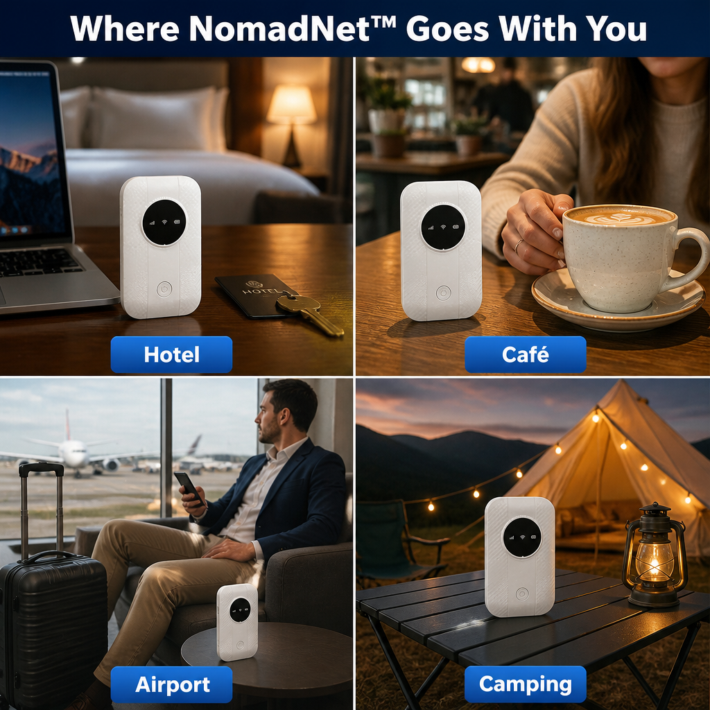 NomadNet™ — Control Your Own 300Mbps WiFi in Hotels, Cafés & Airports