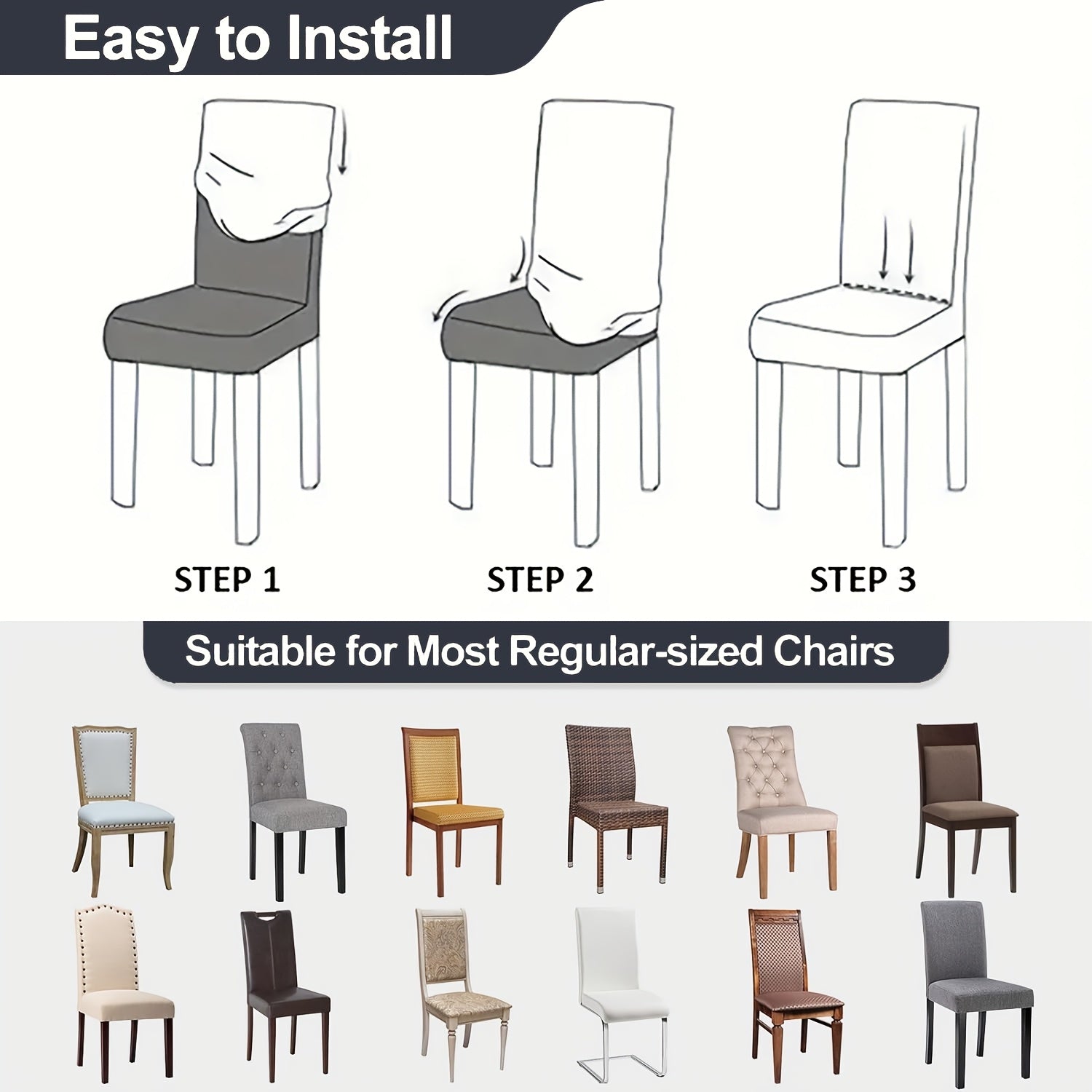 ChicGuard – Stylish Stretchable Chair Covers for Ultimate Protection