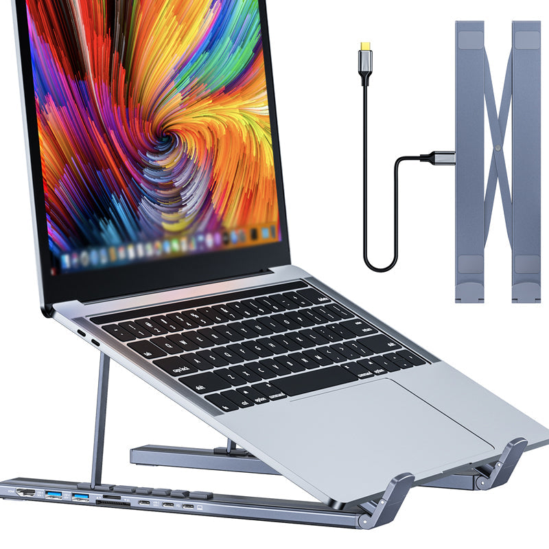 VoltEdge™ Hub Stand — Power Your Focus with Effortless Comfort and Lightning-Speed Connectivity
