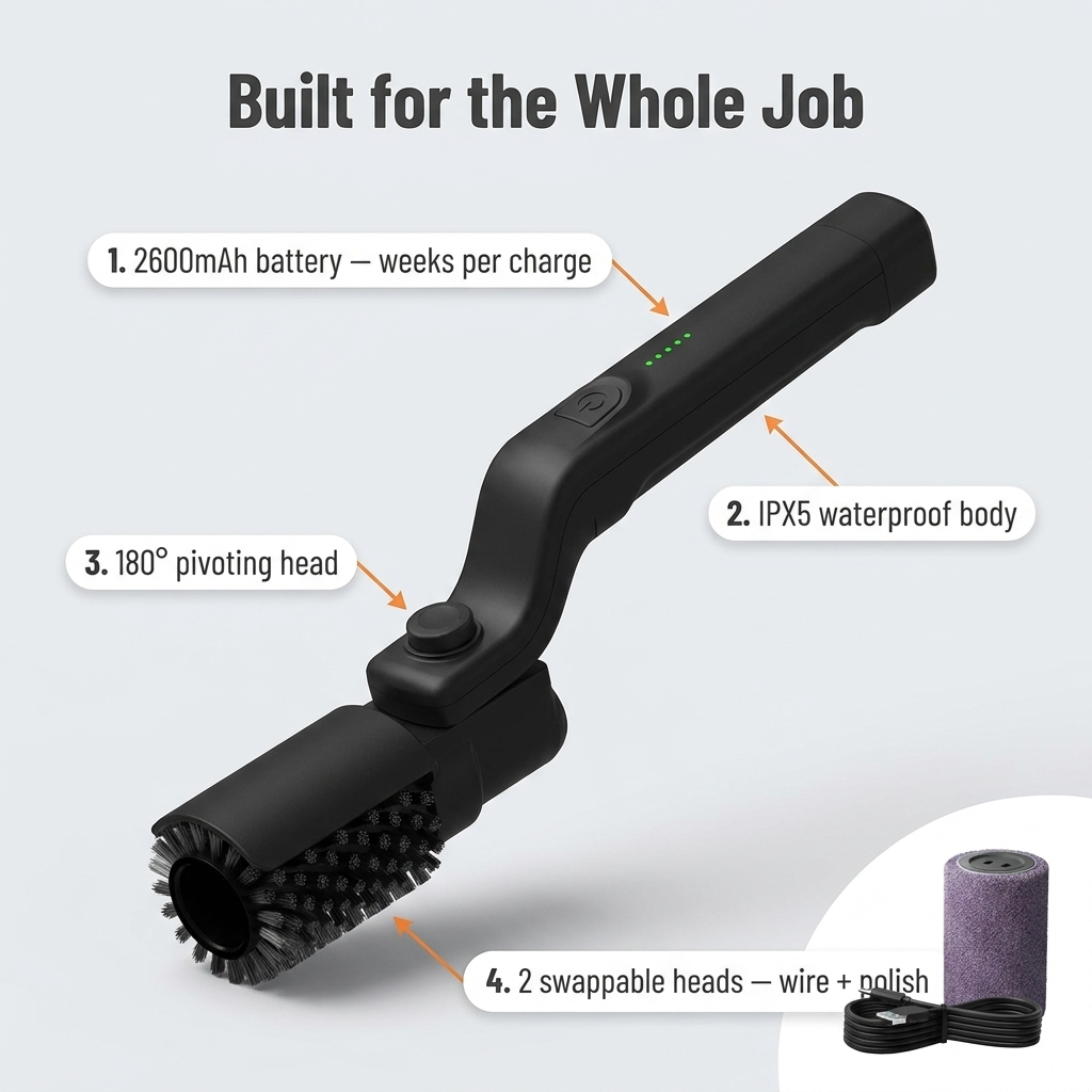 TurboGrillPro™ — Whirl Away Stubborn Grease Fast, Zero Scrubbing Needed