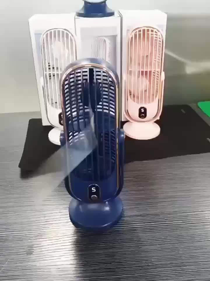 Versatile Airflow Fan | Dual Motor, 720° Pivot, USB Rechargeable & Whisper Quiet for Unmatched Comfort Anywhere
