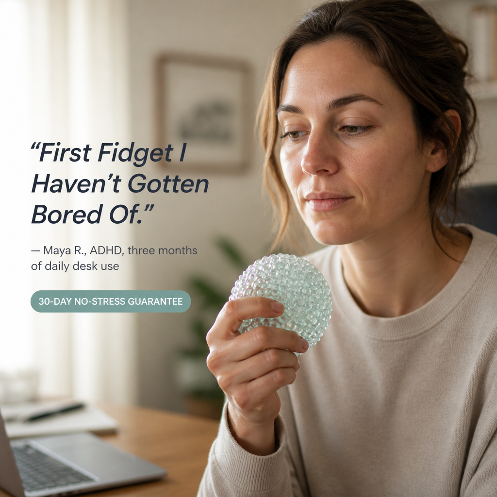 Sensicalm™ — Press Away the Nervous Energy and Glide Back to Focus | Sensory Bubble Ball