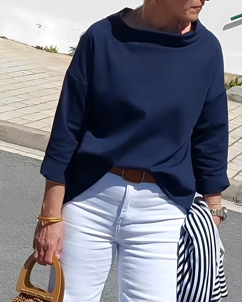LioraLuxe™ Turtleneck Blouse — Effortless Style That Keeps You Cool and Confident All Day