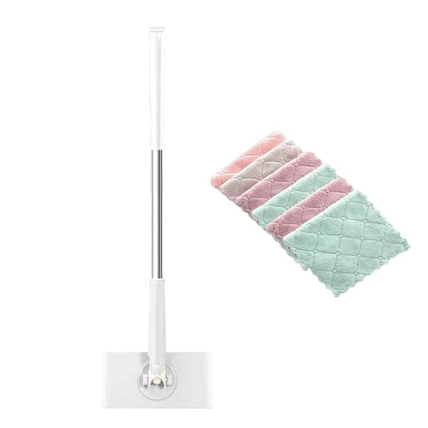 Floor Cleaner | 360° Swiveling Flat Mop Head | Touch-Free Pad Replacement | MopMate
