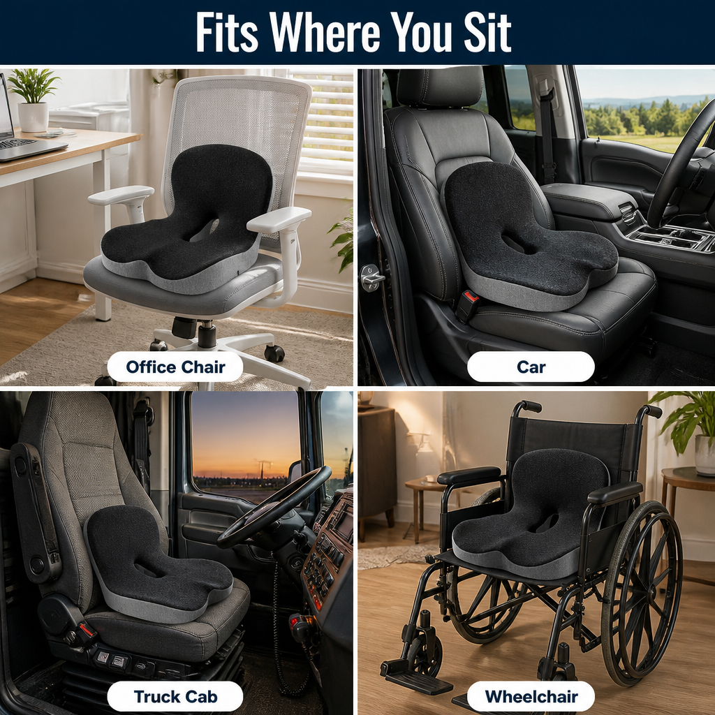 VeriSeat™ — Crush Pain and Power Through Your Day with Unshakable Back Support