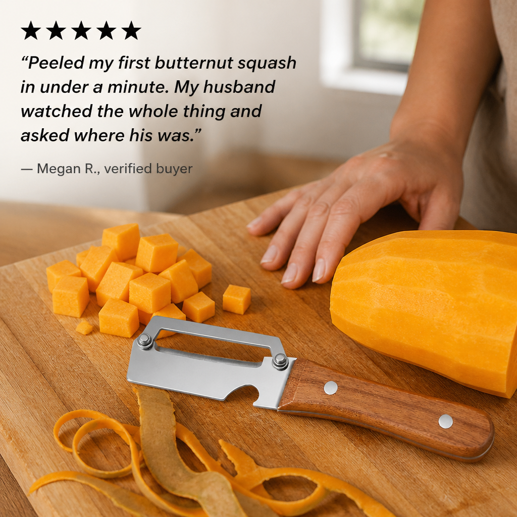 VitaSlice™ — Slice Through Pumpkin, Squash & Tough Skins Without Using a Knife