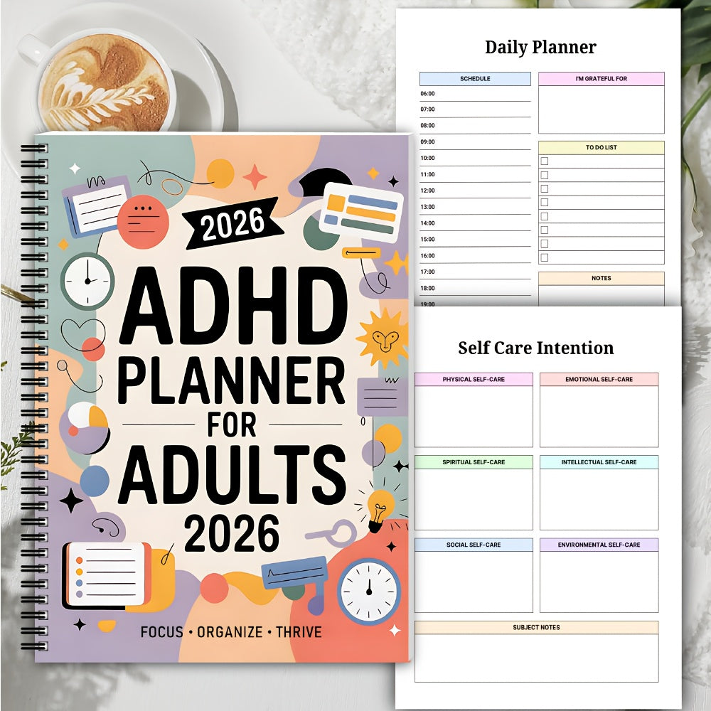 MindMaster 2026: Essential Planner for ADHD Adults