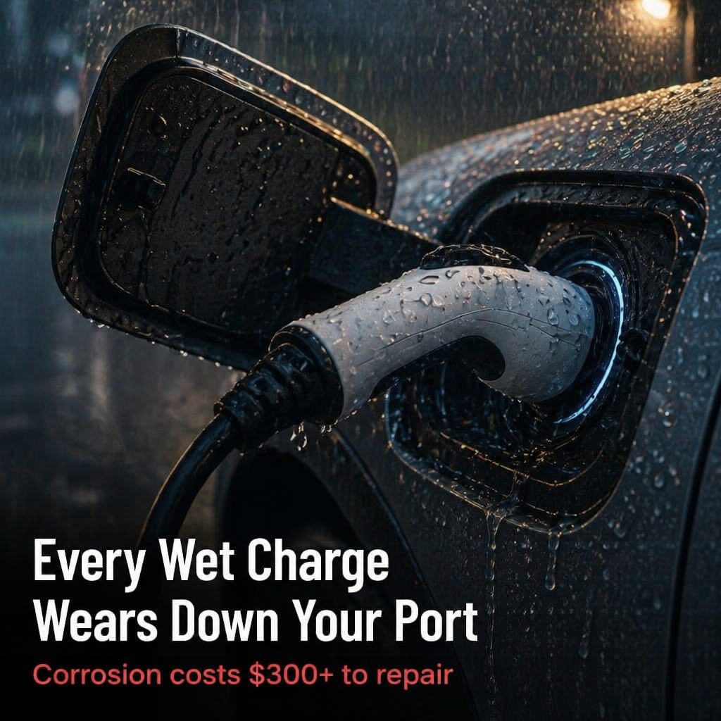 RamoraEdge™ — Stay Bone-Dry at Your EV Charging Port Whatever the Weather