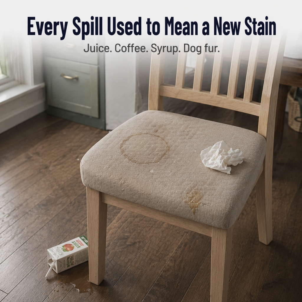 SlipGuard™ Jacquard Chair Covers — Protect Each Chair Against Spills, Stains & Sticky Fingers