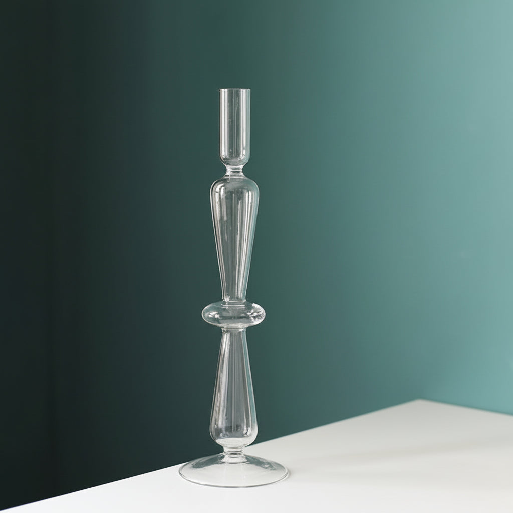 Elegant Glass Candle Holder and Vase for Modern Decor