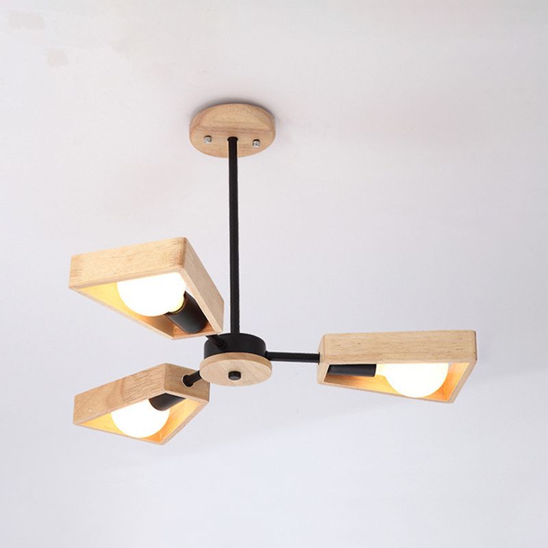 Timber Sputnik Pendant Light Fixture
