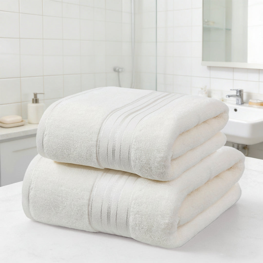 Luxurious Quick-Dry Cotton Towel Set for Everyday Elegance