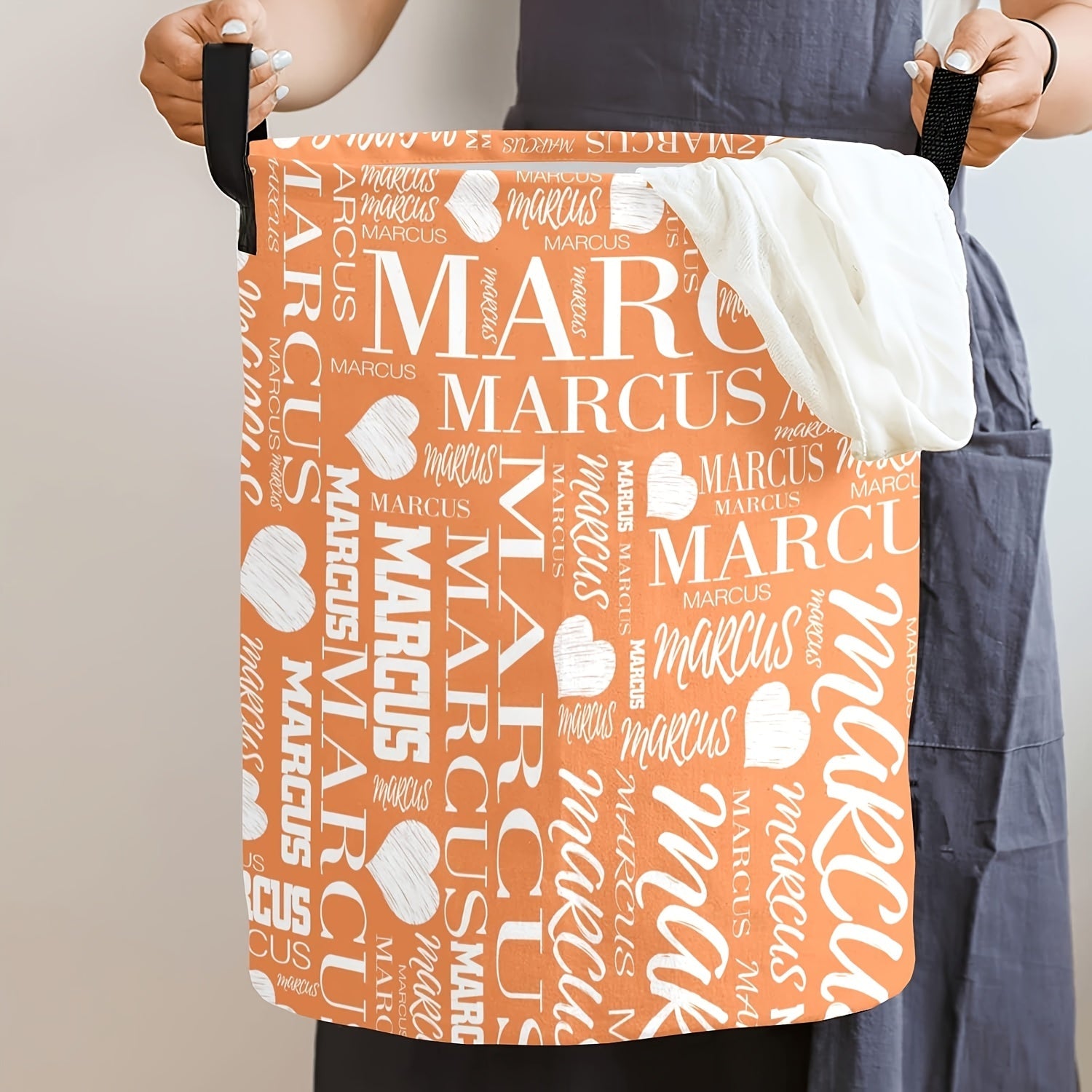Space-Saving Laundry Organizer with Handles