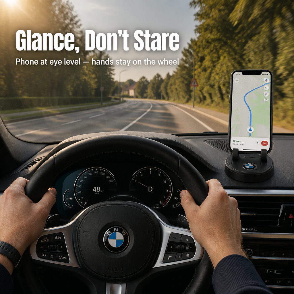 LumaRide™ — Attach Your Phone in Seconds Using Your Car's Emblem | 30-Day Guarantee