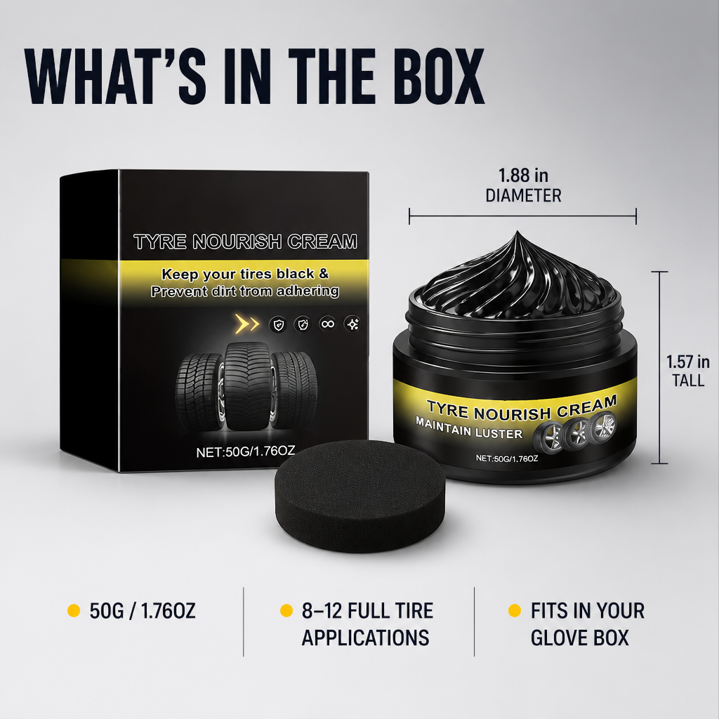 MidnightSheen™ — Revive Intense Black Tire Shine That Withstands Sling, Rain & UV Fade