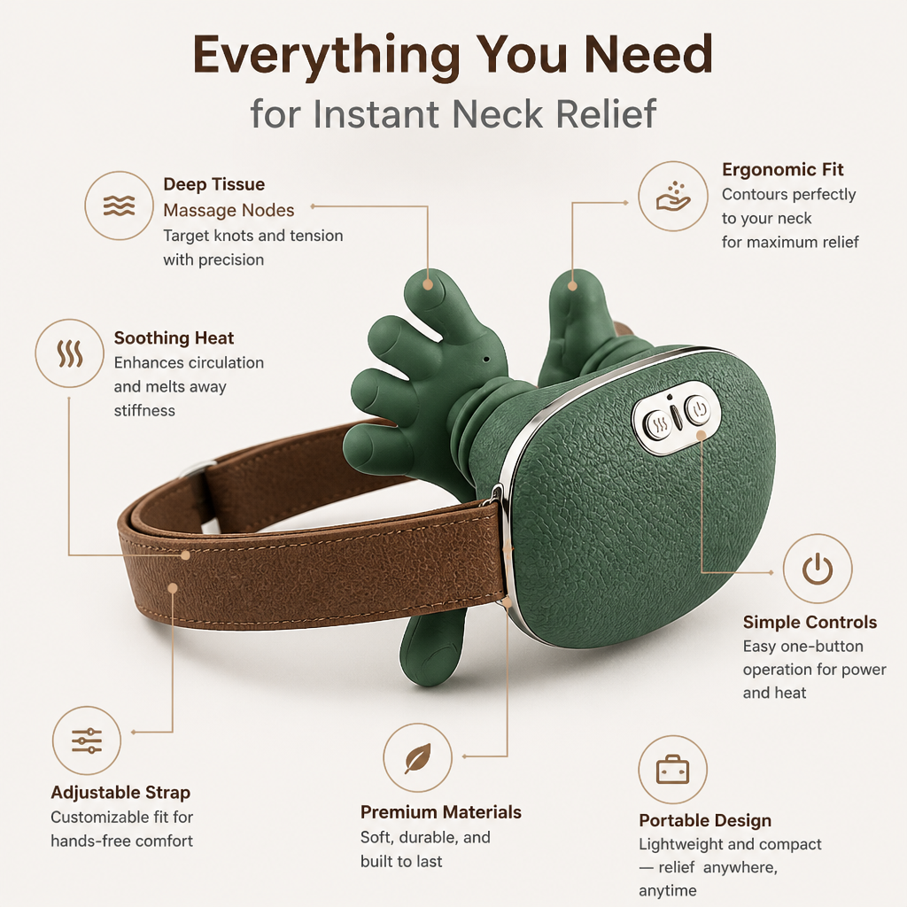 NeckEasePro™ — Melt Away Neck Pain Instantly and Power Through Your Day Pain-Free