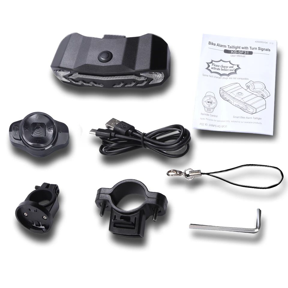 Enhanced Bicycle Tail Light with Security Alarm System