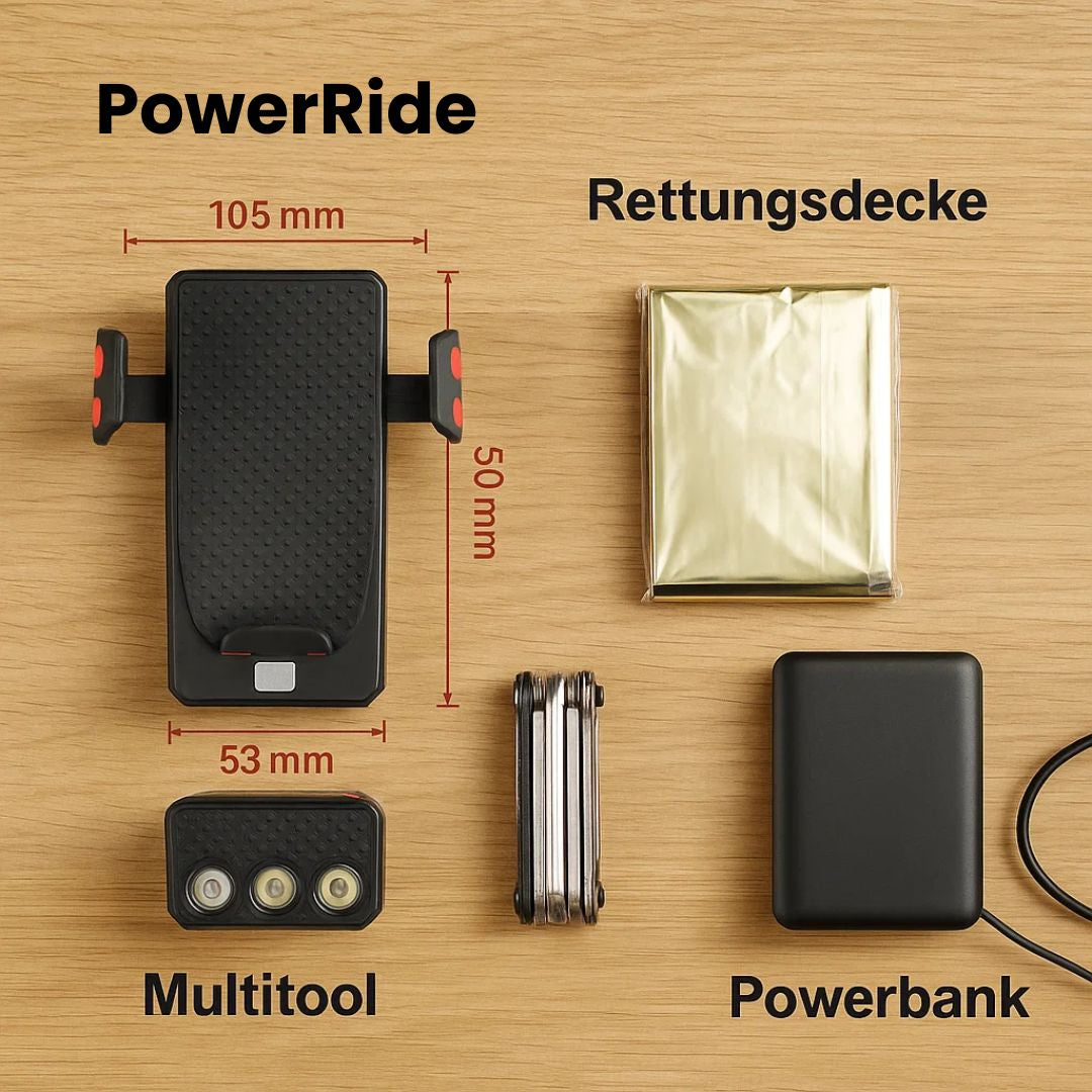 All-in-One Bike Light with Smartphone Holder & Charger