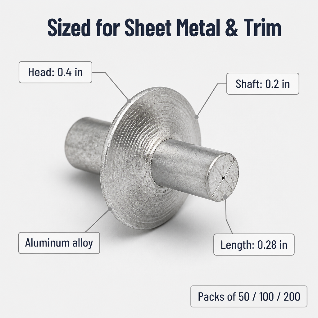 IronClench™ Hammer Rivets — One Tap Locks Repairs Tight, Fast, and Forever