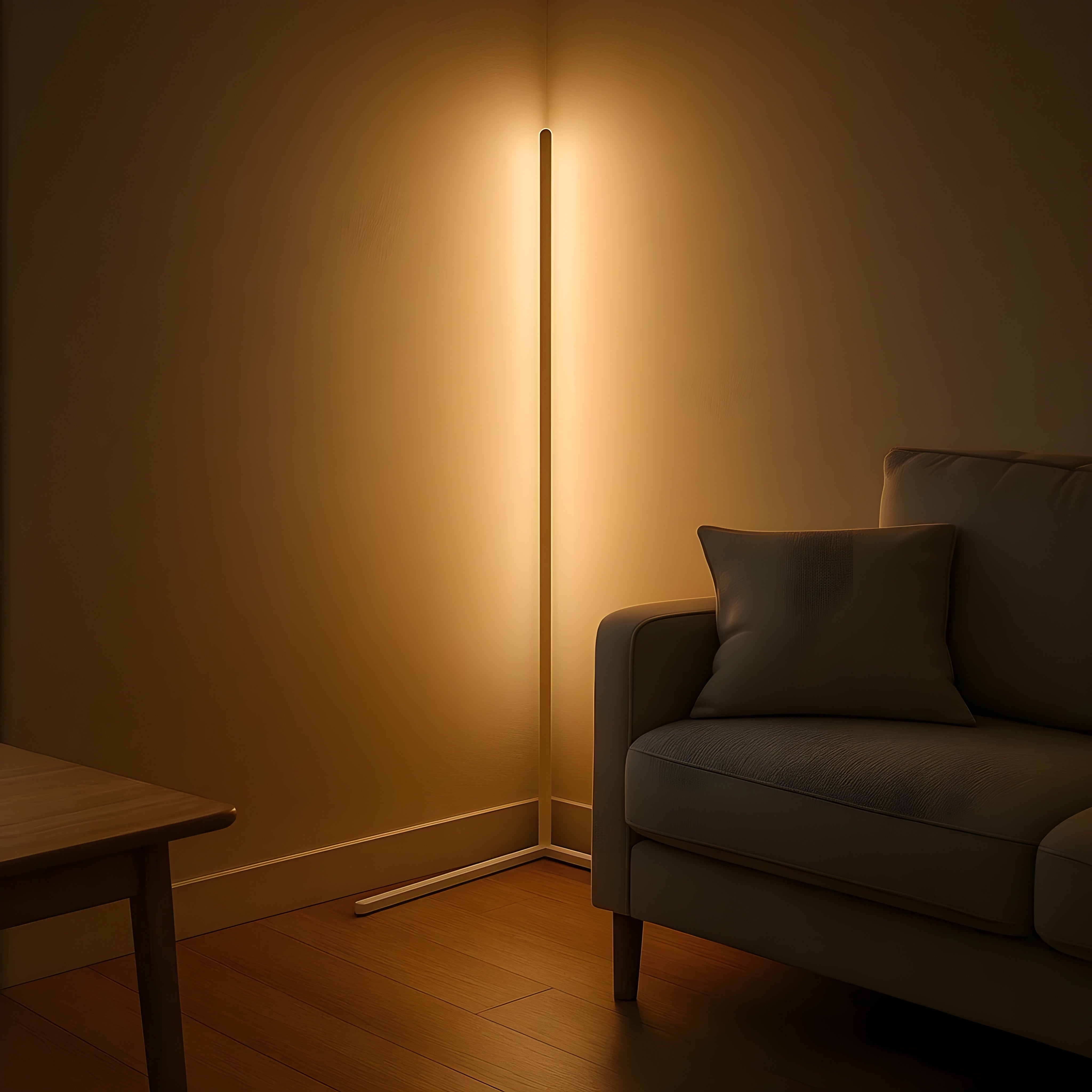 LED Adjustable Corner Floor Lamp with Remote Control