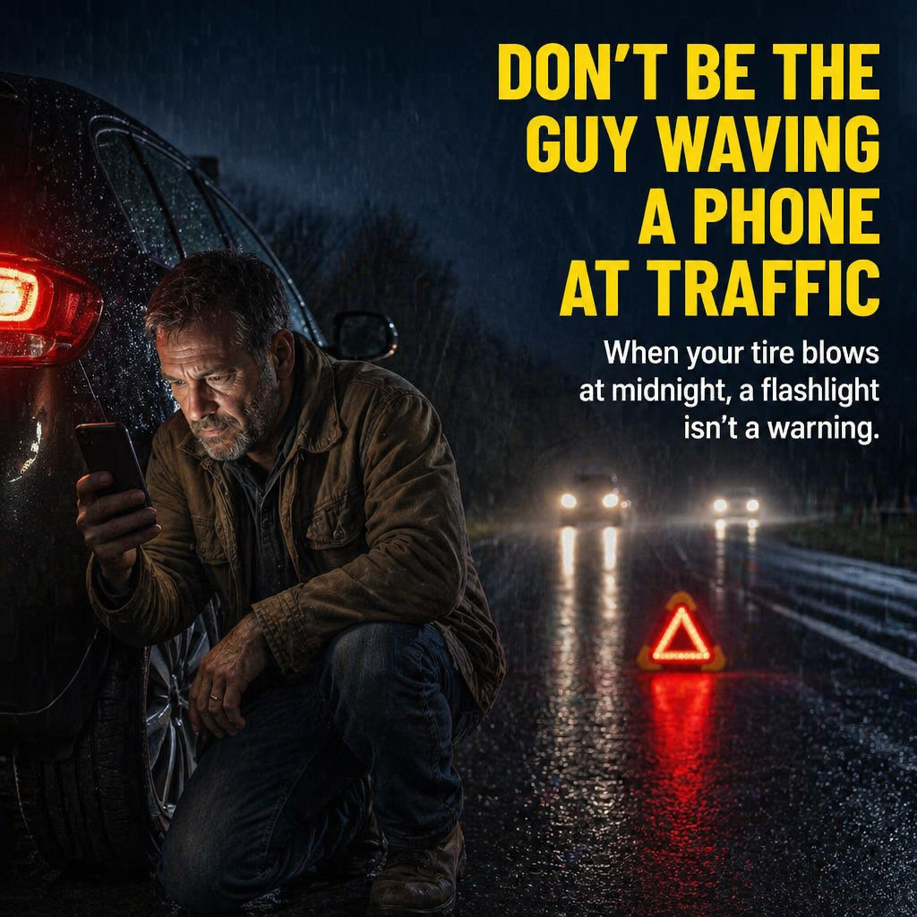 BlazeGuard™ — Illuminate the Night, Signal the Road & Power Your Phone