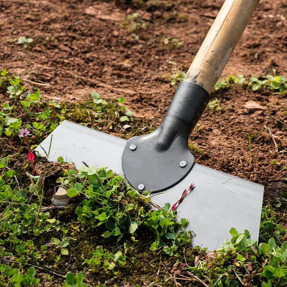 Garden Hoe | Wide Steel Blade | Push and Pull | WeedScrape