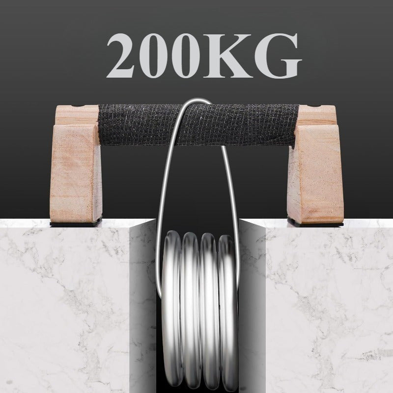 Sturdy Wood Push-Up Bars for Effective Home Workouts