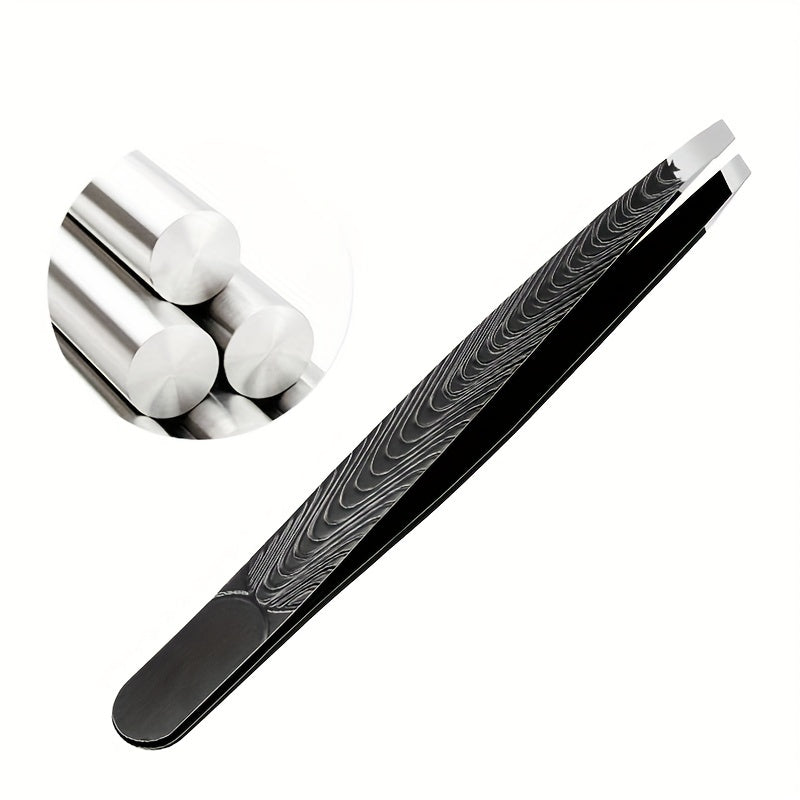 SculptSure - Precision Black Angled Eyebrow Tweezers