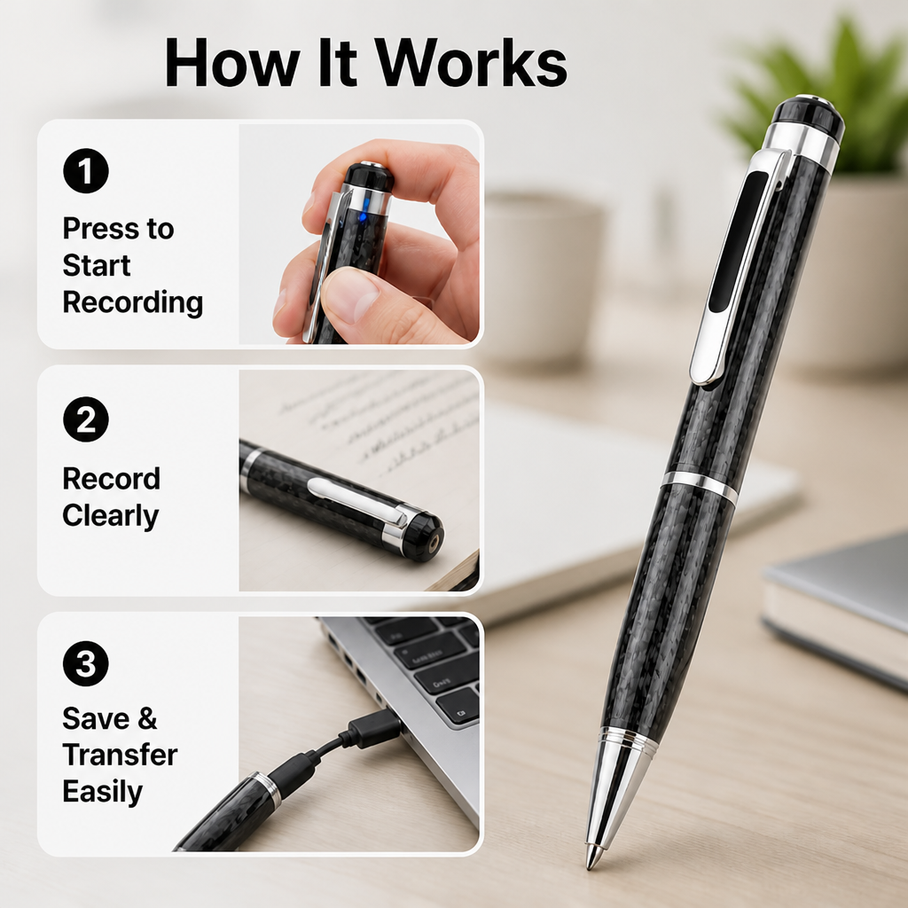EchoScript™ Voice Pen — Capture Every Word Instantly and Own Your Focus