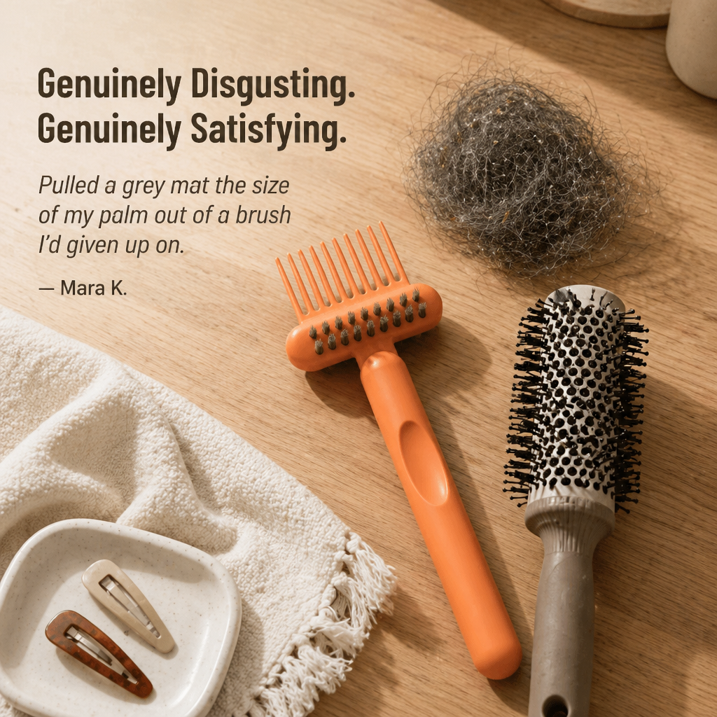 BrushVibe™ — Detangle Knots and Scrub Away Grime from Every Brush