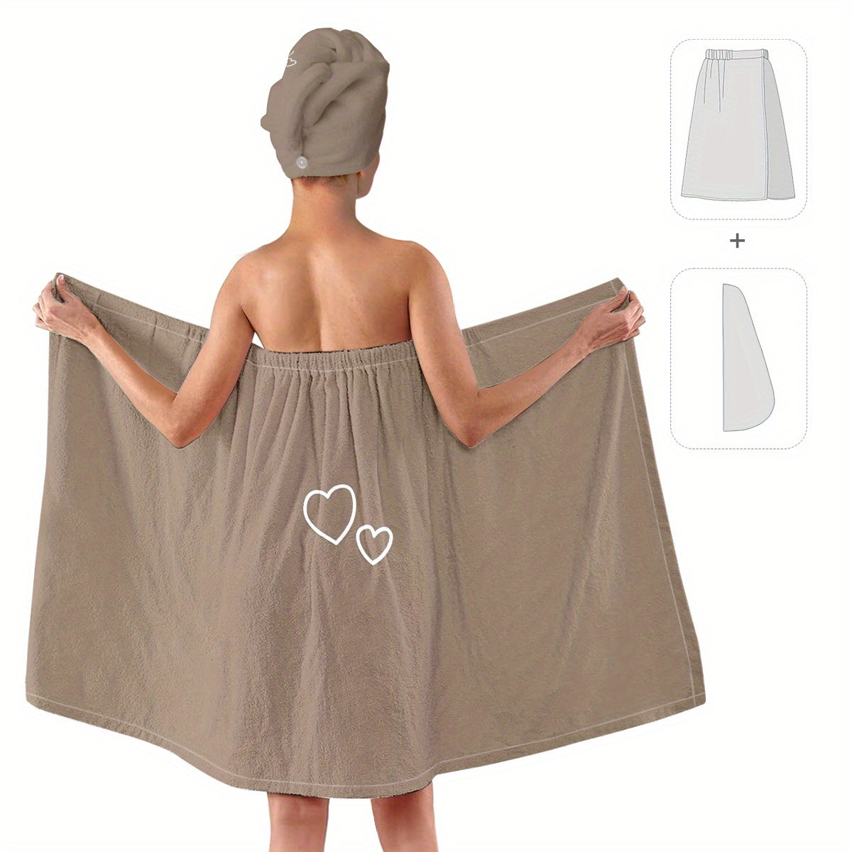 SerenityWrap - Luxurious Lightweight Bathrobe & Towel Set