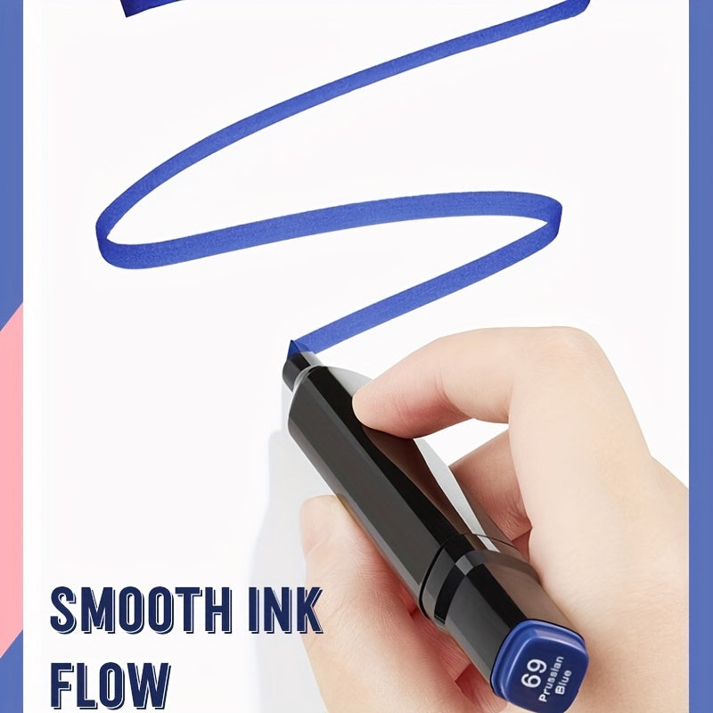 Double-Sided Marker Set with 168 Colors