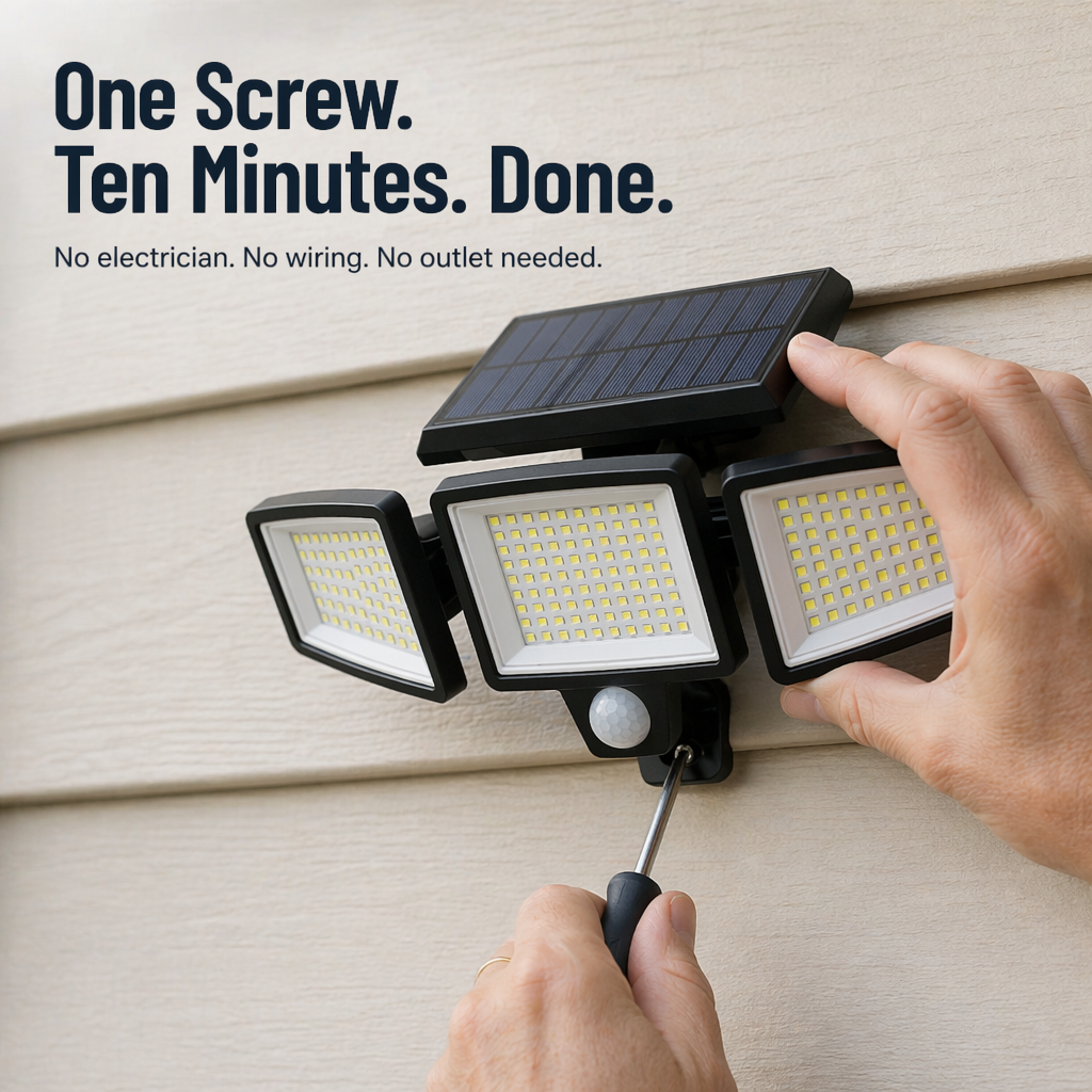 LumaRay™ — Illuminate Every Shadowy Spot With 270° of Solar Motion-Sensing Light