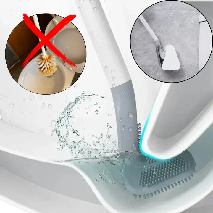 Silicone Toilet Scrubber | Clean Itself Hygienically | Resists Odors | HygieniCore